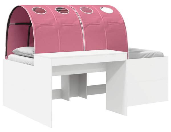 Krevet s tunelom 4 pcs Artisian hrast i ružičasta - Smeđa / 118,6 x 193,2 x 75,1 cm