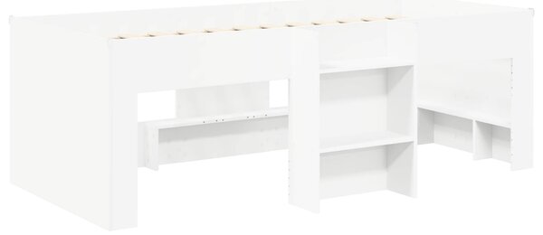 Kidsov krevet na sprat s tunelom Bijela Konstruirano drvo - Bijela / 90 x 200 cm