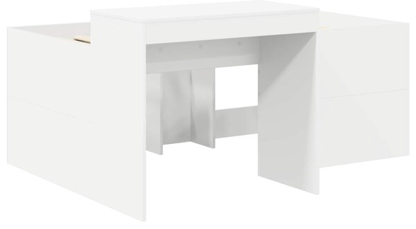 Krevet s Tunnels 4 pcs Artisian hrast i svijetlo plava - Smeđa / 123,6 x 163,2 x 75,1 cm