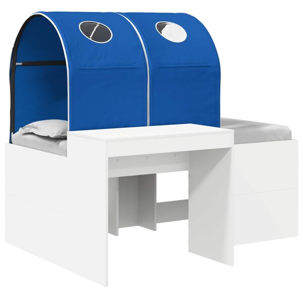 Krevet s Tunnels 4 pcs Artisian hrast i plava Konstruirano drvo - Smeđa / 123,6 x 163,2 x 75,1 cm