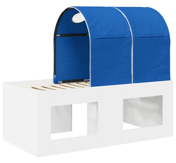 Krevet s Tunnels 4 pcs Artisian hrast i plava Konstruirano drvo - Smeđa / 123,6 x 163,2 x 75,1 cm