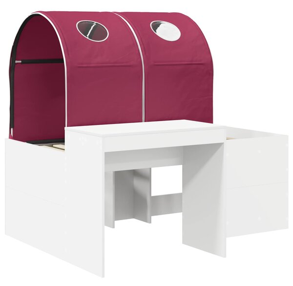 Krevet s Tunnels 4 pcs Artisian hrast i crvena - Smeđa / 123,6 x 163,2 x 75,1 cm
