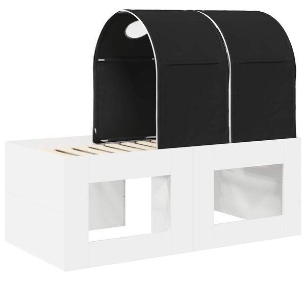 Krevet s Tunnels 4 pcs Artisian hrast i crna Konstruirano drvo - Smeđa / 123,6 x 163,2 x 75,1 cm