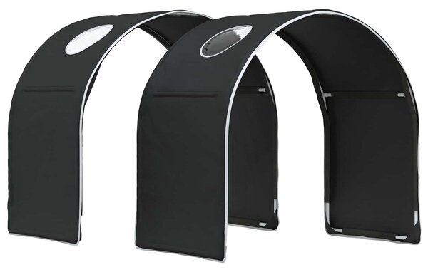 Krevet s Tunelom 4 pcs Bijela i crna Konstruirano drvo - Bijela / 163 x 101,1 x 68,5 cm