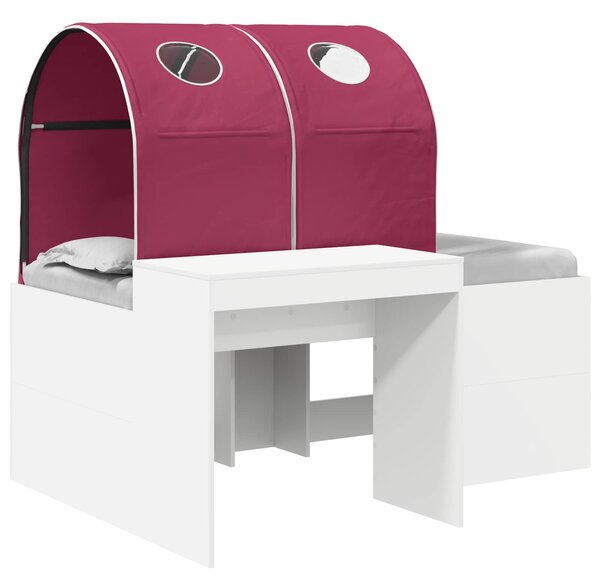 Krevet s Tunnels 4 pcs Artisian hrast i crvena - Smeđa / 123,6 x 163,2 x 75,1 cm