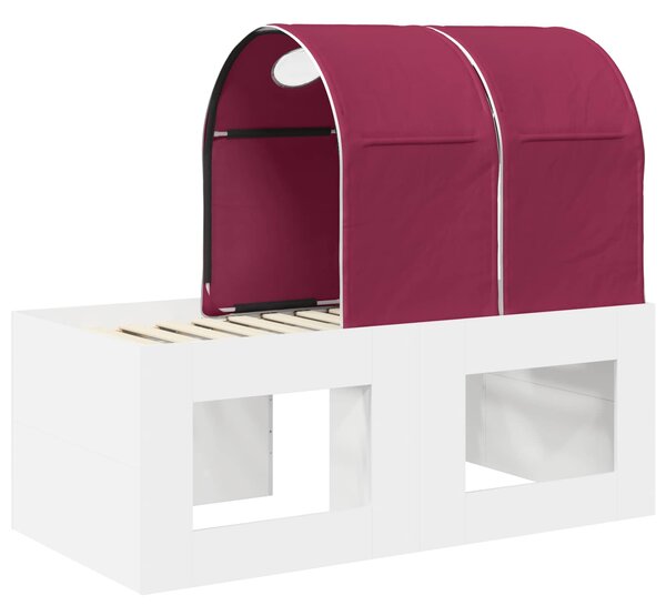 Krevet s Tunnels 4 pcs Artisian hrast i crvena - Smeđa / 123,6 x 163,2 x 75,1 cm