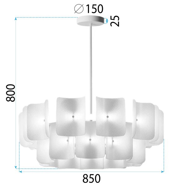 Lampa Viseća LED APP1671-1CP White
