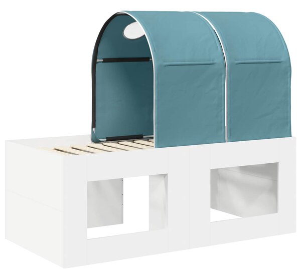 Krevet s Tunnels 4 pcs Artisian hrast i svijetlo plava - Smeđa / 123,6 x 163,2 x 75,1 cm