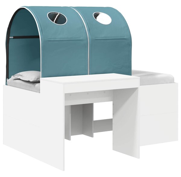 Krevet s Tunnels 4 pcs Artisian hrast i svijetlo plava - Smeđa / 123,6 x 163,2 x 75,1 cm