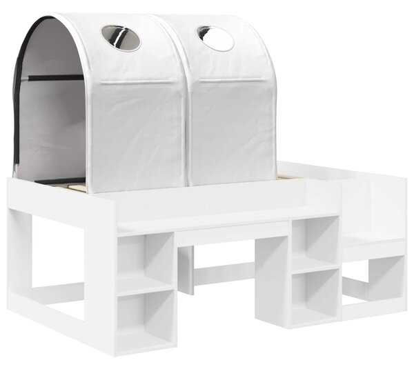 Krevet s Tunnels 4 pcs Bijela Konstruirano drvo - Bijela / 80 x 160 cm