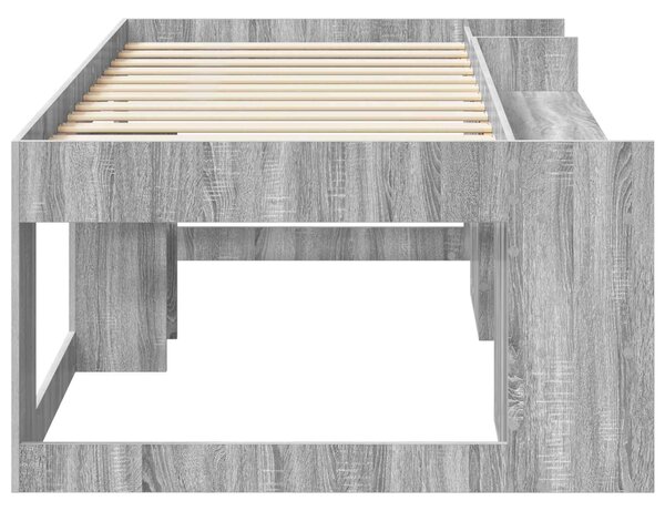 Krevet za djecu s ladicama Siva Sonoma 75 x 190 cm - Smeđa / 75 x 190 cm