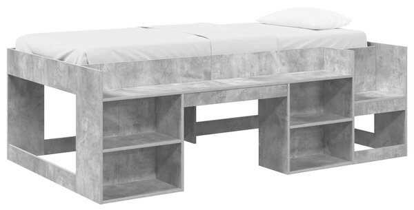 Krevet za djecu s ladicama Betonska siva 80 x 200 cm - Siva / 80 x 200 cm