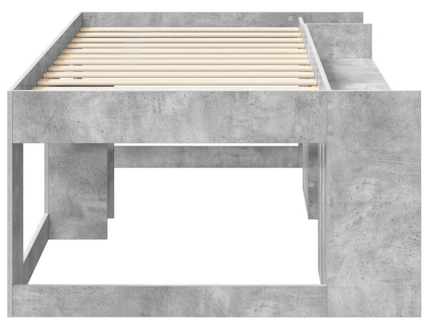 Krevet za djecu s ladicama Betonska siva 80 x 200 cm - Siva / 80 x 200 cm