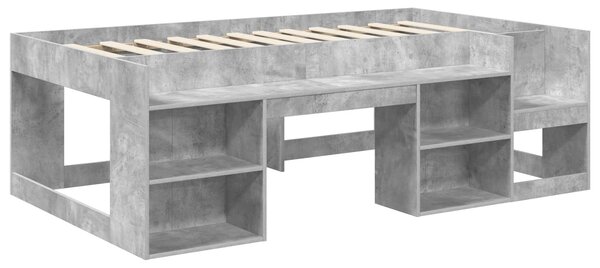 Krevet za djecu s ladicama Betonska siva 80 x 200 cm - Siva / 80 x 200 cm