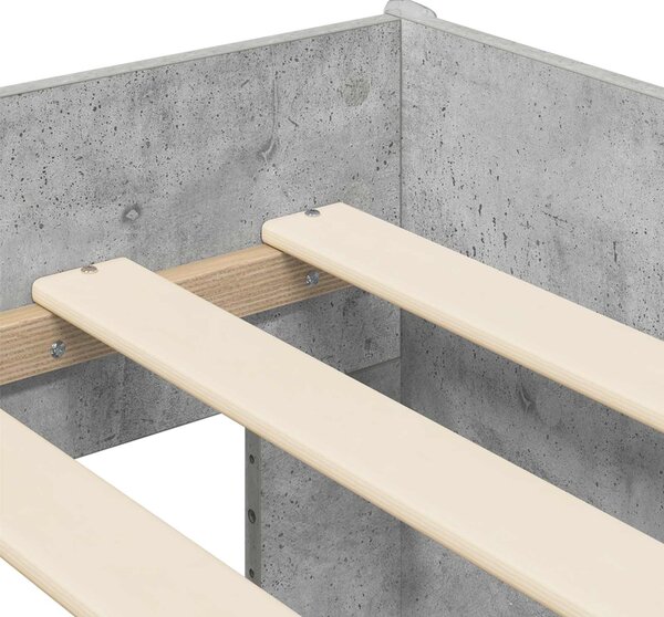 Krevet za djecu s ladicama Betonska siva 80 x 200 cm - Siva / 80 x 200 cm