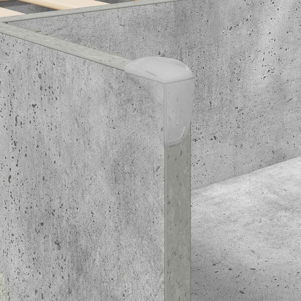 Krevet za djecu s ladicama Betonska siva 80 x 200 cm - Siva / 80 x 200 cm