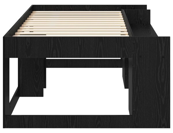Krevet za djecu s ladicama Crni hrast 80 x 200 cm - Crna / 80 x 200 cm