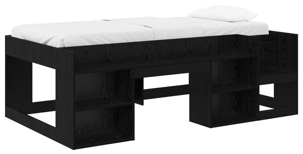 Krevet za djecu s ladicama Crni hrast 80 x 200 cm - Crna / 80 x 200 cm
