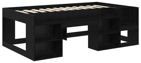 Krevet za djecu s ladicama Crni hrast 80 x 200 cm - Crna / 80 x 200 cm