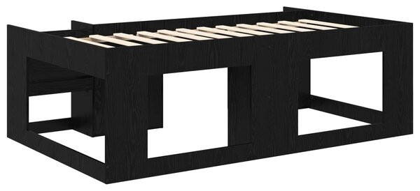 Krevet za djecu s ladicama Crni hrast 80 x 200 cm - Crna / 80 x 200 cm
