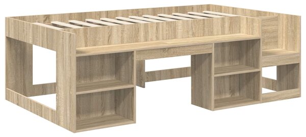 Krevet za djecu s ladicama Hrast sonoma 90 x 190 cm - Smeđa / 90 x 190 cm
