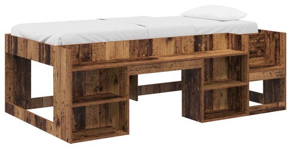 Krevet za djecu s ladicama Staro drvo 80 x 200 cm - Smeđa / 80 x 200 cm