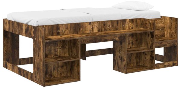 Krevet za djecu s ladicama Dimljeni hrast 98.5 x 200 cm - Smeđa / 98.5 x 200 cm