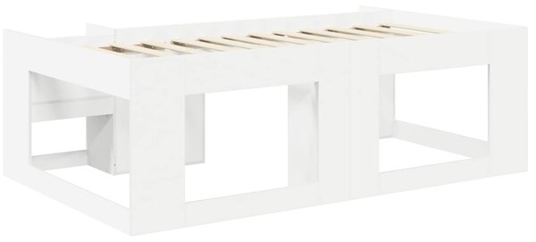 Krevet za djecu s ladicama Bijela 90 x 200 cm Konstruirano drvo - Bijela / 90 x 200 cm