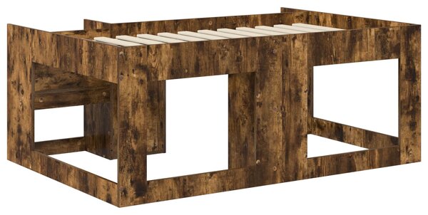 Krevet za djecu s ladicama Dimljeni hrast 80 x 160 cm - Smeđa / 80 x 160 cm