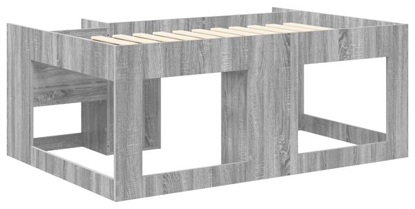 Krevet za djecu s ladicama Siva Sonoma 80 x 160 cm - Siva / 80 x 160 cm