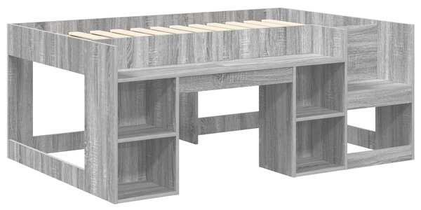 Krevet za djecu s ladicama Siva Sonoma 80 x 160 cm - Siva / 80 x 160 cm