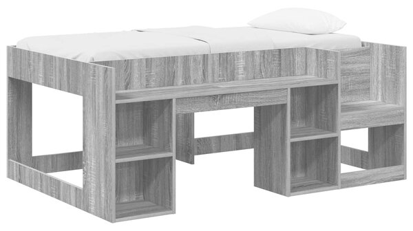 Krevet za djecu s ladicama Siva Sonoma 80 x 160 cm - Siva / 80 x 160 cm