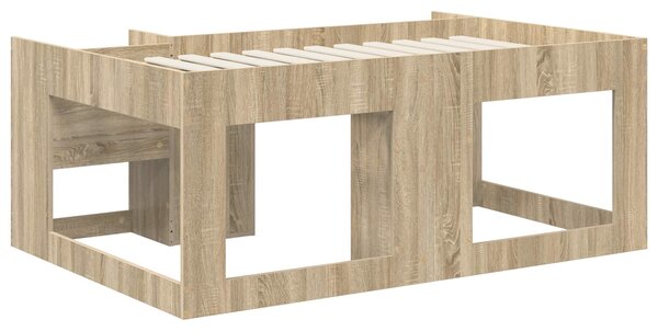 Krevet za djecu s ladicama Hrast sonoma 80 x 160 cm - Smeđa / 80 x 160 cm