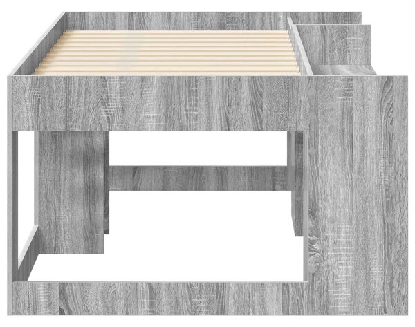 Krevet za djecu s ladicama Siva Sonoma 80 x 160 cm - Siva / 80 x 160 cm
