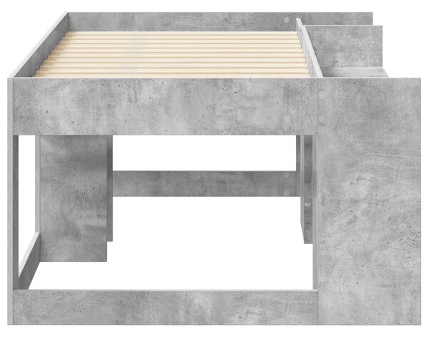 Krevet za djecu s ladicama Betonska siva 80 x 160 cm - Siva / 80 x 160 cm