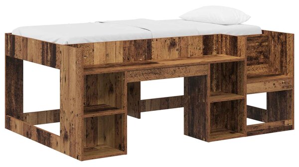 Krevet za djecu s ladicama Staro drvo 80 x 160 cm - Smeđa / 80 x 160 cm