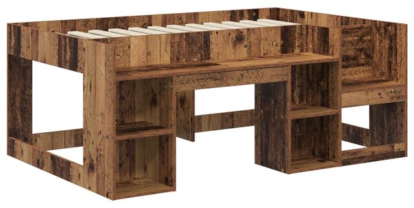 Krevet za djecu s ladicama Staro drvo 80 x 160 cm - Smeđa / 80 x 160 cm