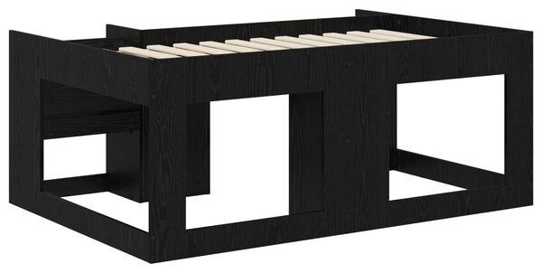 Krevet za djecu s ladicama Crni hrast 80 x 160 cm - Crna / 80 x 160 cm