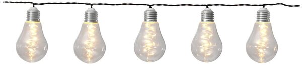 Bijeli LED lanac za solarno svjetlo pogodan za eksterijer Star Trading Glow, dužine 1,9 m