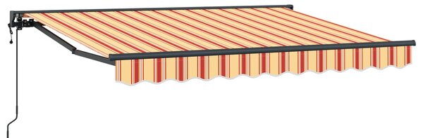 Električna retraktabilna tenda Žuta, narančasta i bijela - Žuta / 3 x 2 m