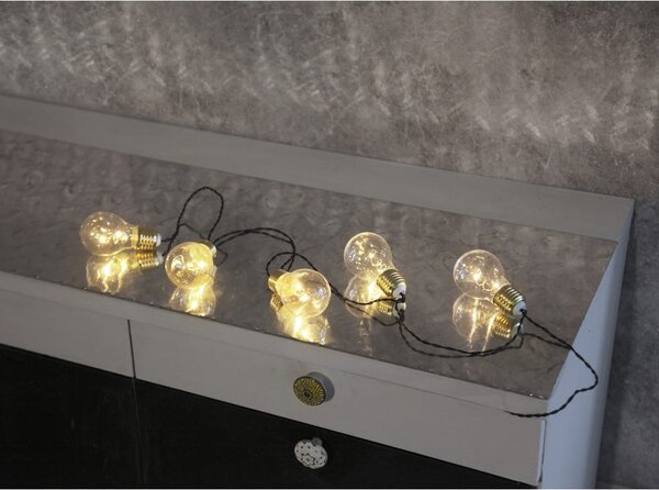 Bijelo svjetlo LED lanac Star Trading Glow, dužine 1 m