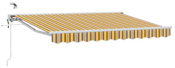 Električna retraktabilna tenda Žuta, siva i bijela 2,5 x 2 m - Antracit / 2,5 x 2 m
