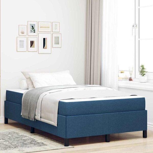 Krevet s opruga kutije Plava 120 x 190 cm tkanina - Plava / 120 x 190 cm