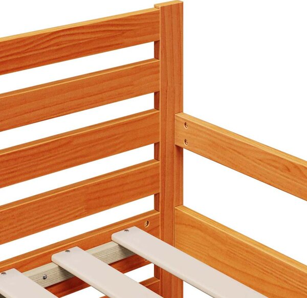 Krevet s produžetnim madracem s uzglavljem Smeđa 80 x 200 cm - Smeđa / 80 x 200 cm