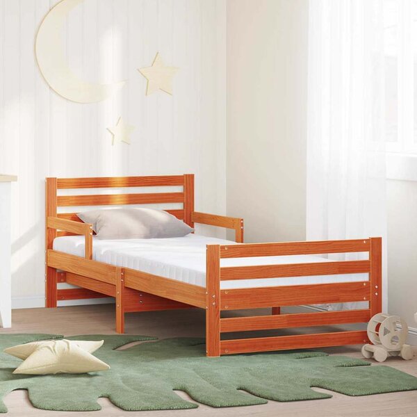 Krevet s produžetnim madracem s uzglavljem Smeđa 80 x 200 cm - Smeđa / 80 x 200 cm