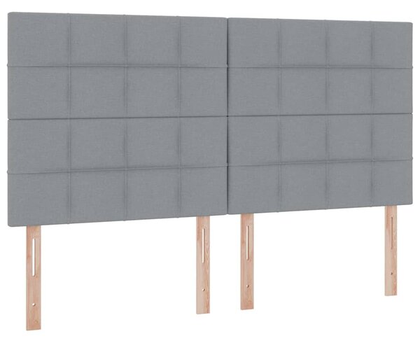 Krevet s od storage s pohranom Svjetlosiva 180 x 200 cm Tkanina - Svjetlosiva / 180 x 200 cm
