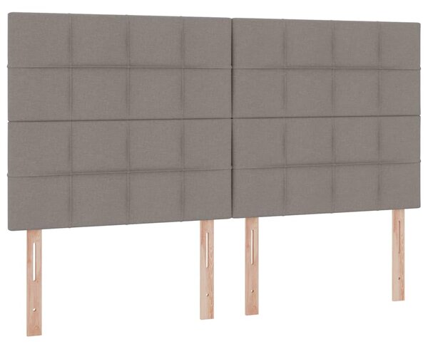 Krevet s od storage s uzglavljem Sivosmeđa 180 x 200 cm Tkanina - Smeđesiva / 180 x 200 cm