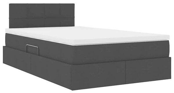 Krevet s madracem i skladištem s madracem Crna 120 x 200 cm - Crna / 120 x 200 cm