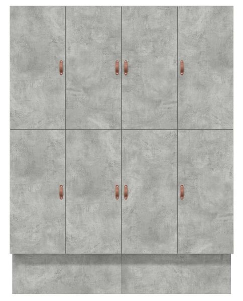 Krevet s ladicama Betonski sivi 180 cm Konstruirano drvo - Siva / 180 cm