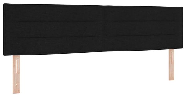 Krevet s opruga kutije s jastukom Crna 180 x 200 cm tkanina - Crna / 180 x 200 cm